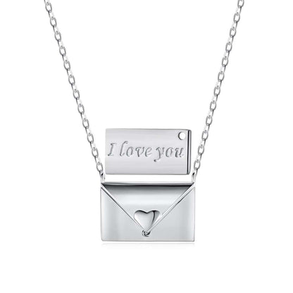 [Clara Jewels]Envelope Heart Shape Mother's Day Necklace