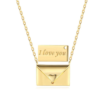 [Clara Jewels]Envelope Heart Shape Mother's Day Necklace