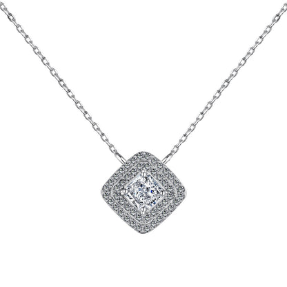 [Clara Jewels]Sparkling Asscher Cut Necklace