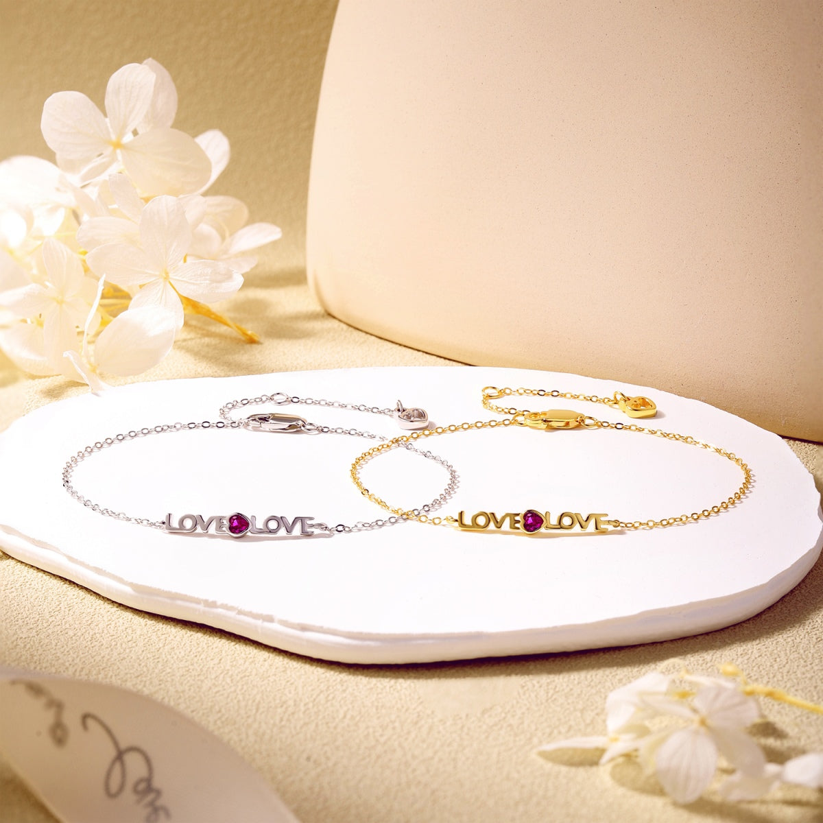 [Clara Jewels]Romantic Heart Shape Lover Bracelet