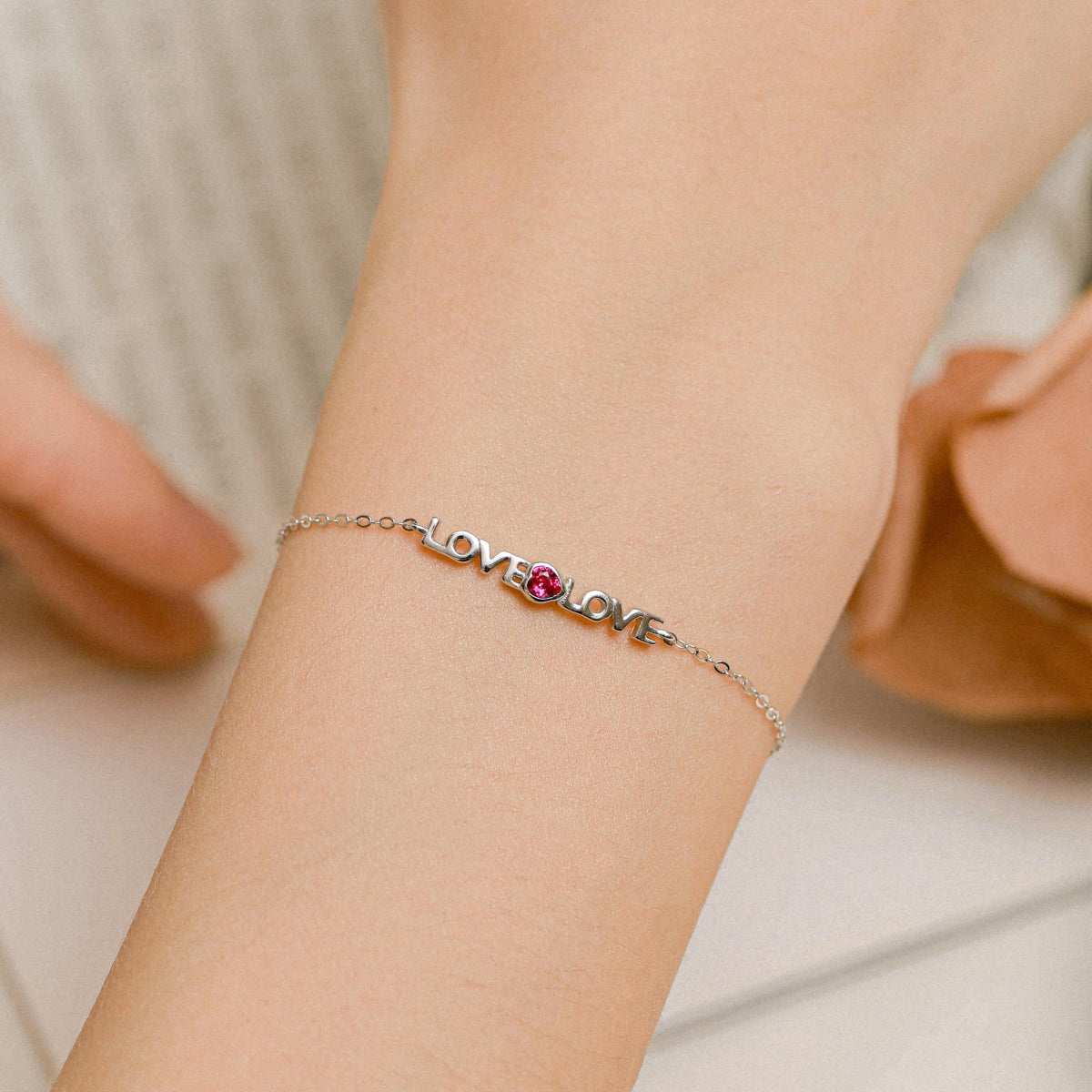 [Clara Jewels]Romantic Heart Shape Lover Bracelet