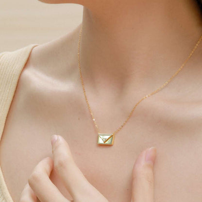 [Clara Jewels]Envelope Heart Shape Mother's Day Necklace