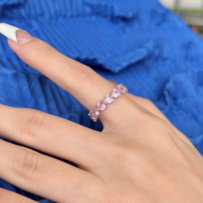 [Clara Jewels]0.25 Carat Radiant Romance Heart Cut Lover Ring