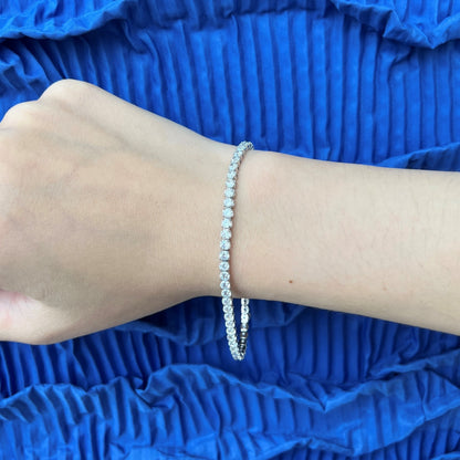 [Clara Jewels]Sparkling Round Cut Daily Bracelet
