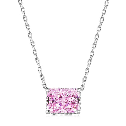 [Clara Jewels]Luxurious Square Shape Colorful Necalack