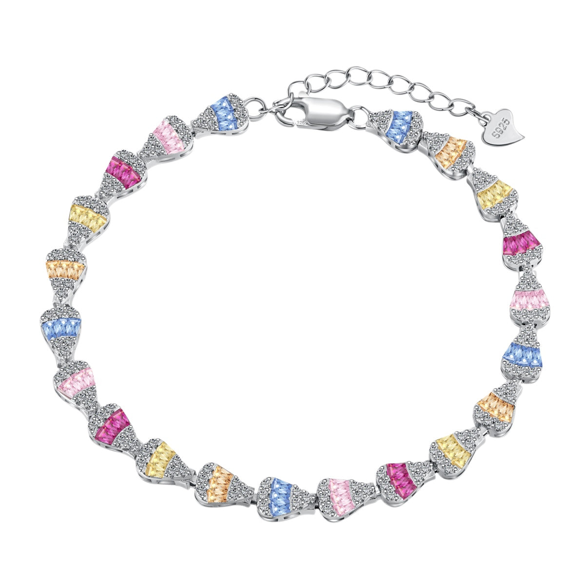 [Clara Jewels]Radiant Water Drop Shape Daily Bracelet