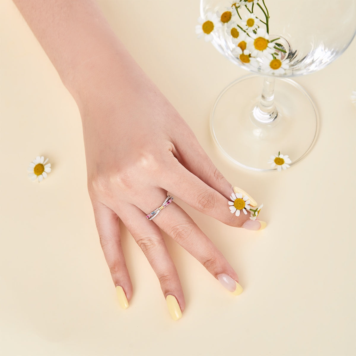 [Clara Jewels]Energetic Elegant Radiant Cut Party Ring