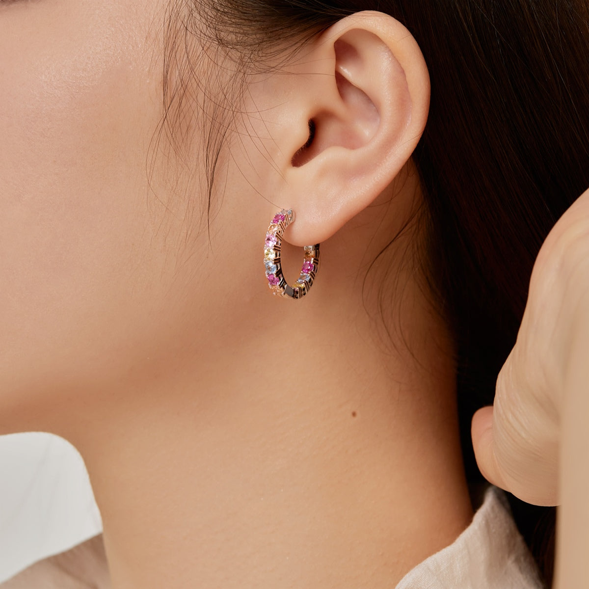 [Clara Jewels]Unique Round Cut Daily Earrings