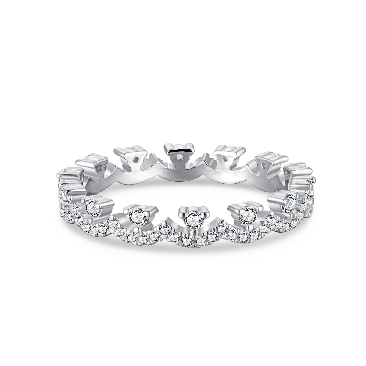[Clara Jewels]Elegant Resplendent Round Shape Party Ring
