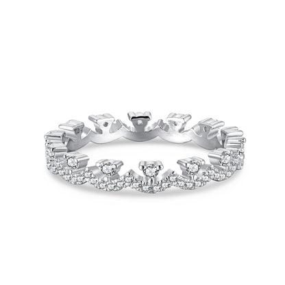 [Clara Jewels]Elegant Resplendent Round Shape Party Ring