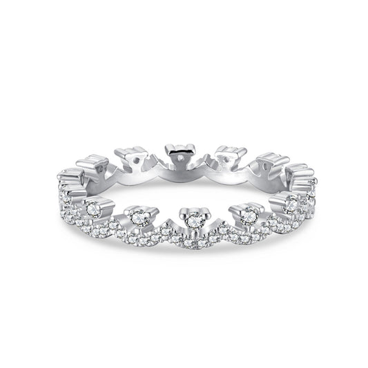 [Clara Jewels]Elegant Resplendent Round Shape Party Ring