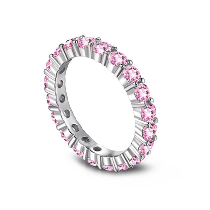 [Clara Jewels]Sparkling Round Cut Tennis Ring