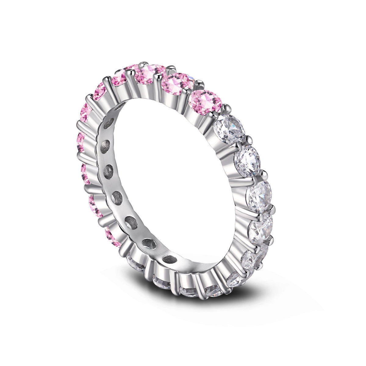 [Clara Jewels]Sparkling Round Cut Tennis Ring