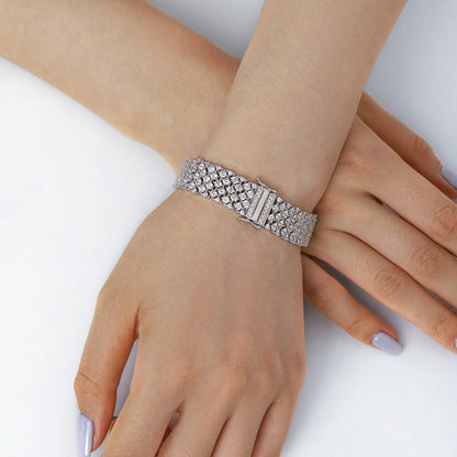 [Clara Jewels]Ornate Elegant Round Cut Party Bracelet
