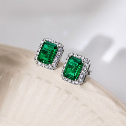 [Clara Jewels]Luxurious Dainty Emerald Cut Banquet Earrings