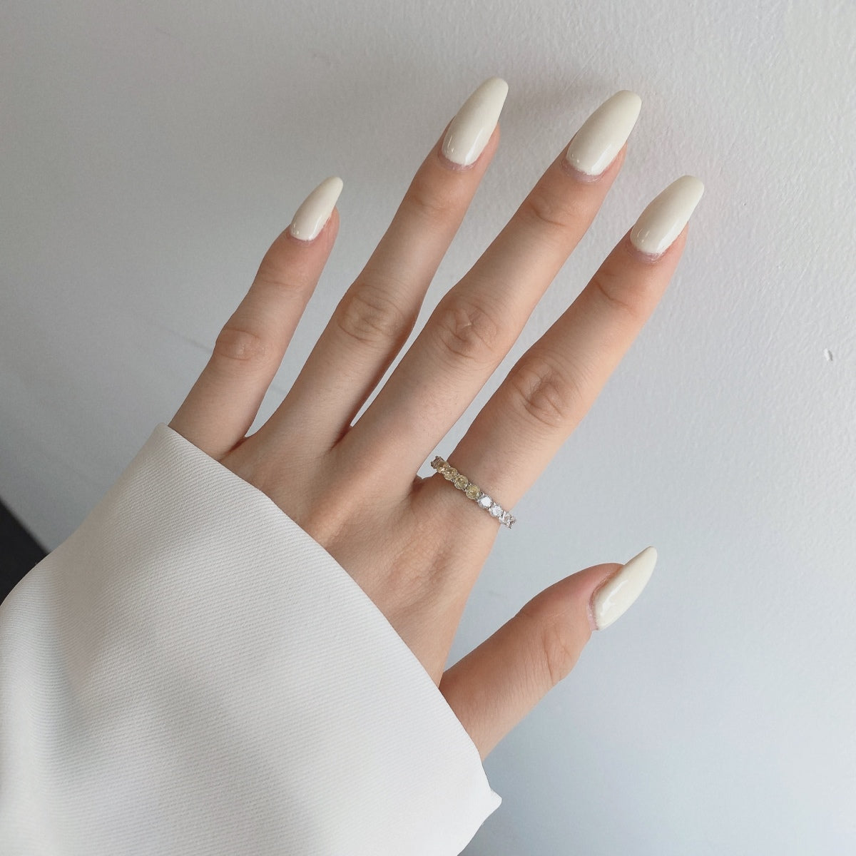 [Clara Jewels]Sparkling Round Cut Tennis Ring