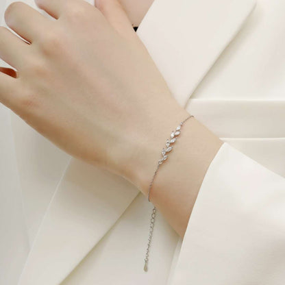 [Clara Jewels]Elegant Wheat Leaves Shape Bracelet