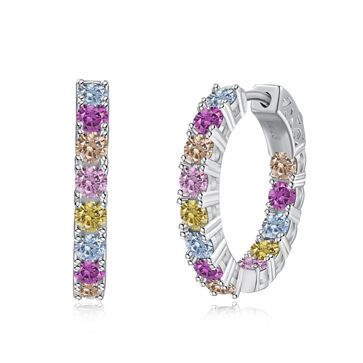 [Clara Jewels]Unique Round Cut Daily Earrings