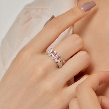 [Clara Jewels]Gorgeous Radiant Cut Daily Ring