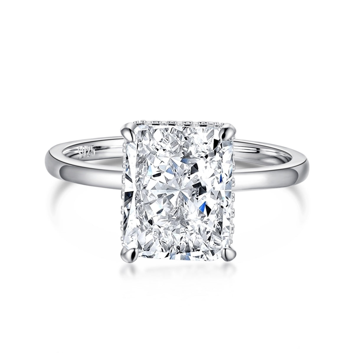 [Clara Jewels]4.0 Carat Ornate Enchanting Radiand Cut Banquet Ring