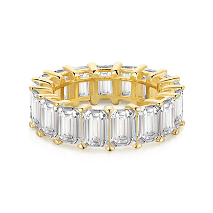[Clara Jewels]0.75 Carat Elegant Emerald Cut Tennis Ring