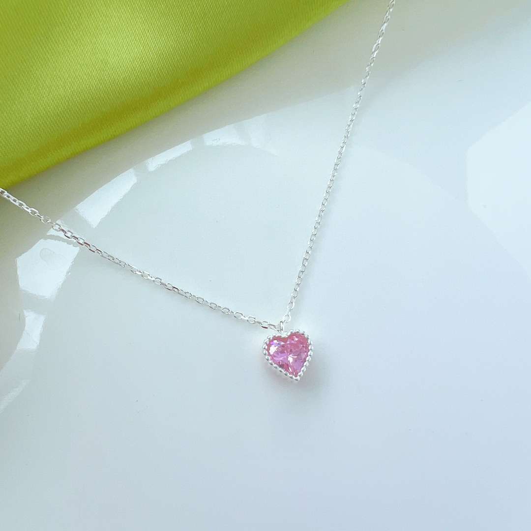 [Clara Jewels]Ornate Heart Shape Necklace