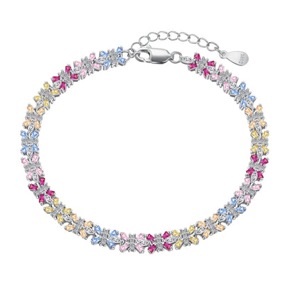 [Clara Jewels]Radiant Colorful Emerald Cut Party Bracelet