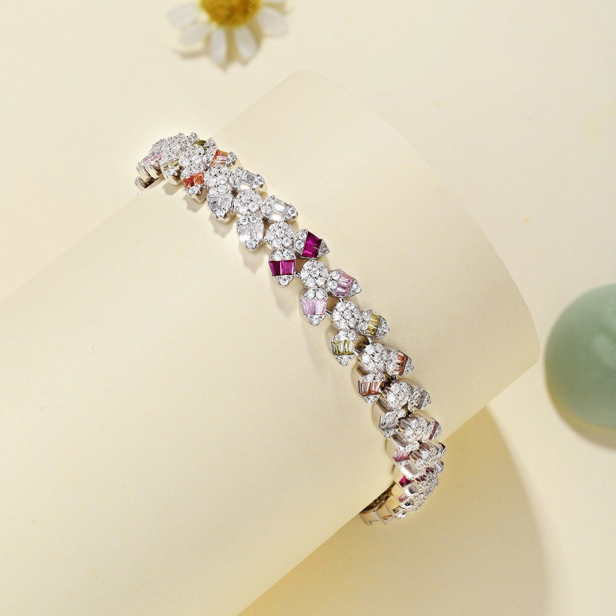[Clara Jewels]Dainty Exquisite Flower Shape Daily Bracelet