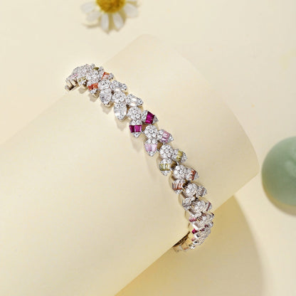 [Clara Jewels]Dainty Exquisite Flower Shape Daily Bracelet