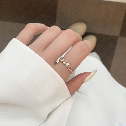 [Clara Jewels]0.25 Carat Radiant Romance Heart Cut Lover Ring