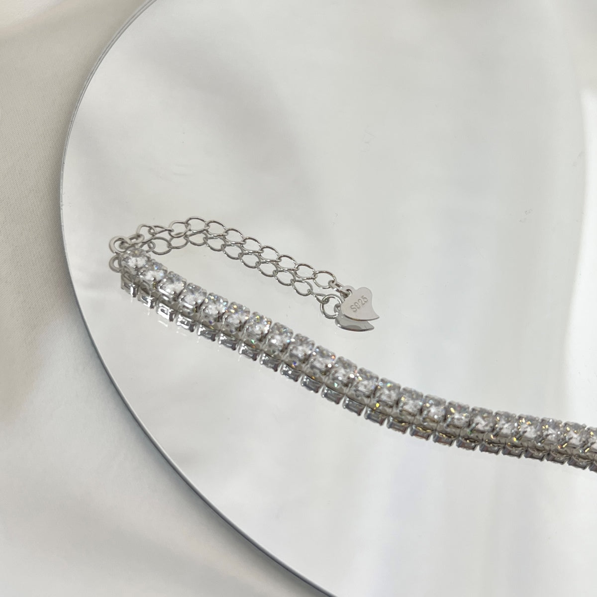 [Clara Jewels]Sparkling Round Cut Daily Bracelet