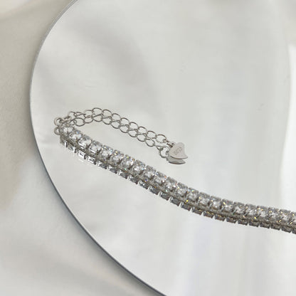 [Clara Jewels]Sparkling Round Cut Daily Bracelet
