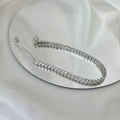 [Clara Jewels]Sparkling Round Cut Daily Bracelet