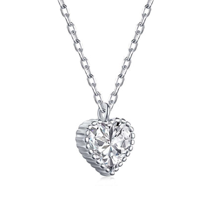 [Clara Jewels]Ornate Heart Shape Necklace