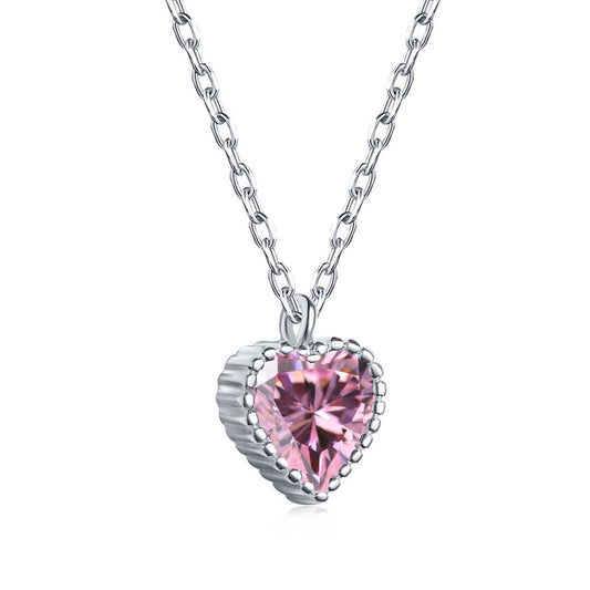 [Clara Jewels]Ornate Heart Shape Necklace