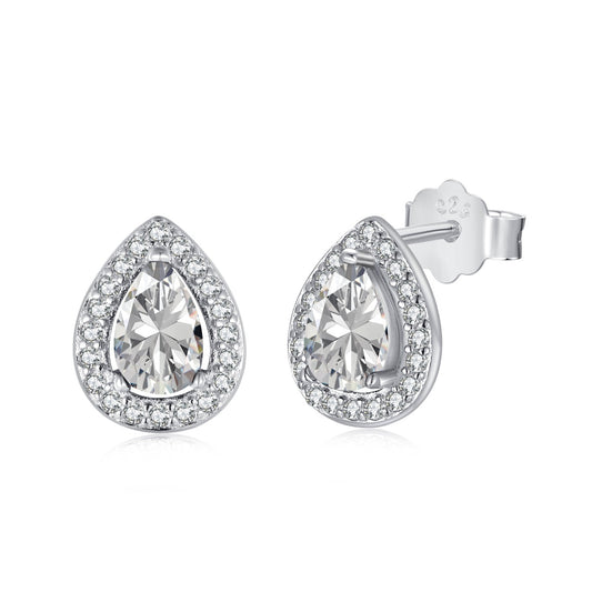[Clara Jewels]Luxurious Water Drop Shape Earrings
