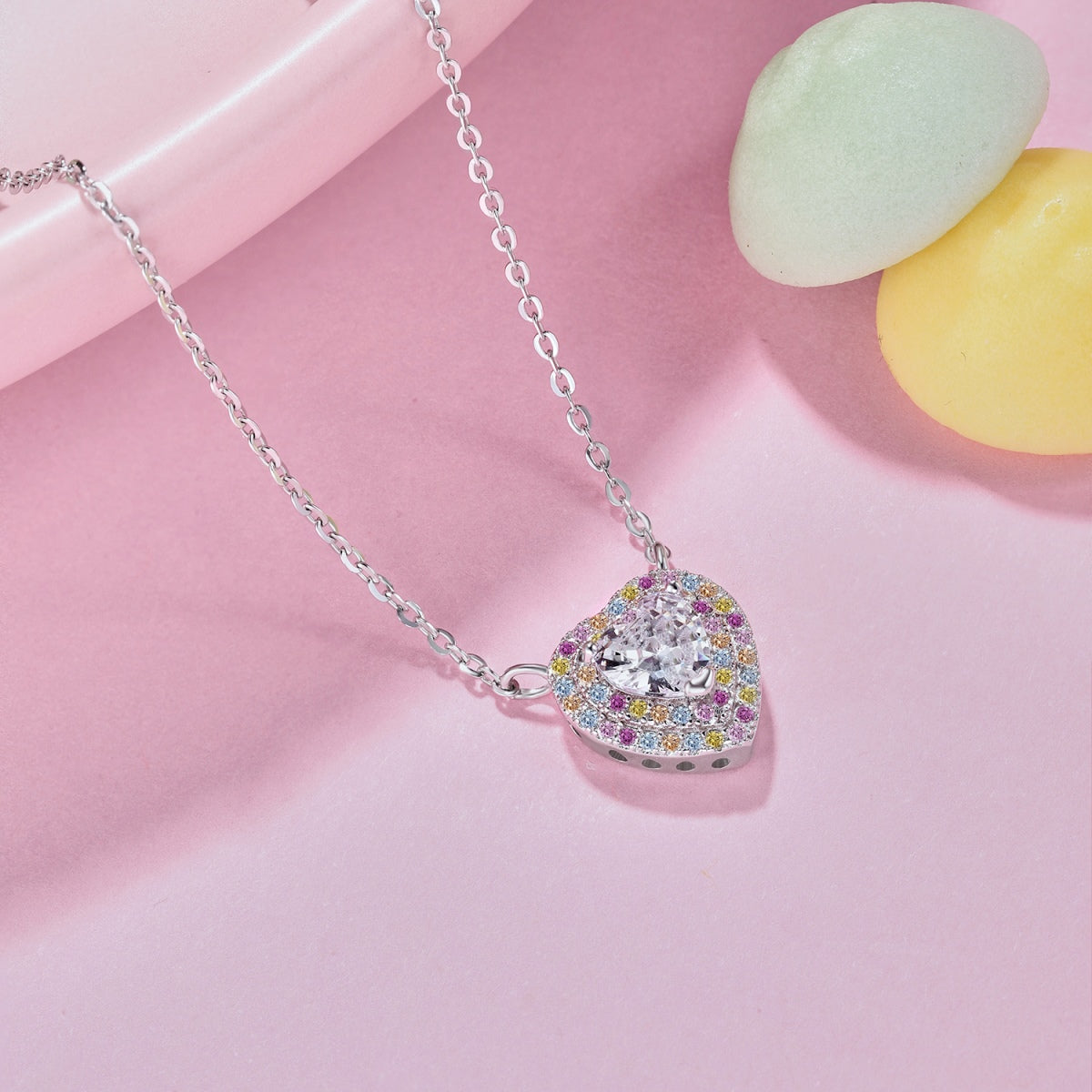 [Clara Jewels]Exquisite Heart Shape Necklace