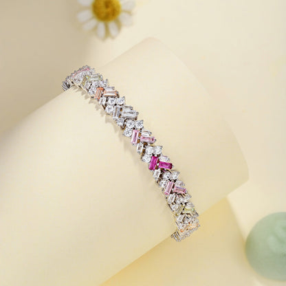 [Clara Jewels]Dazzling Unique Multi Shape Daily Bracelet