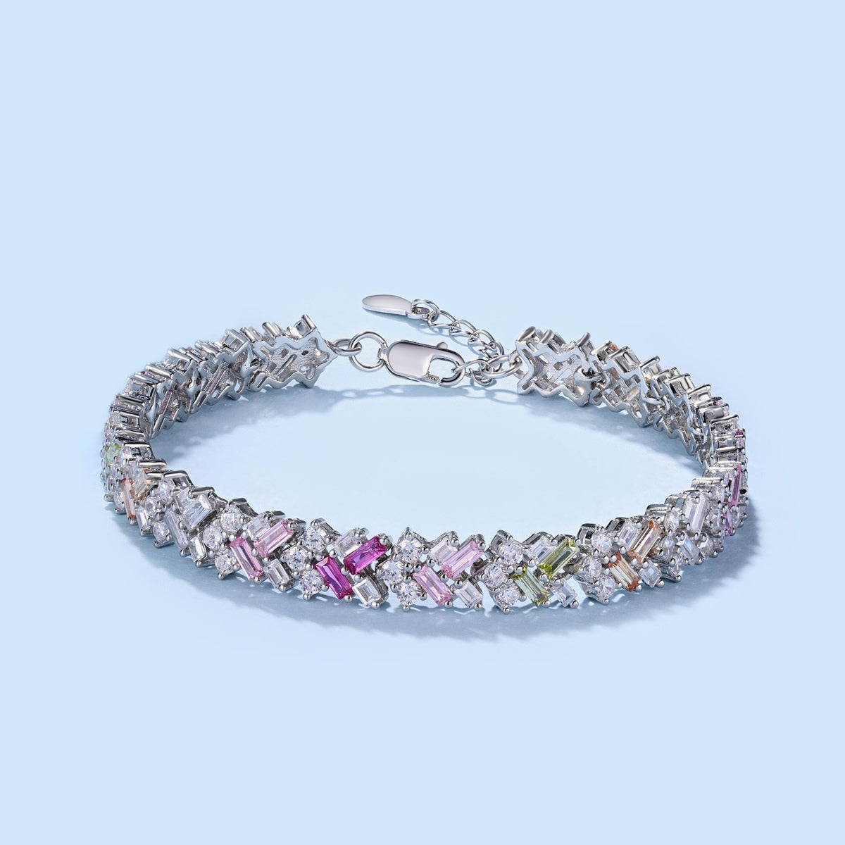 [Clara Jewels]Dazzling Unique Multi Shape Daily Bracelet