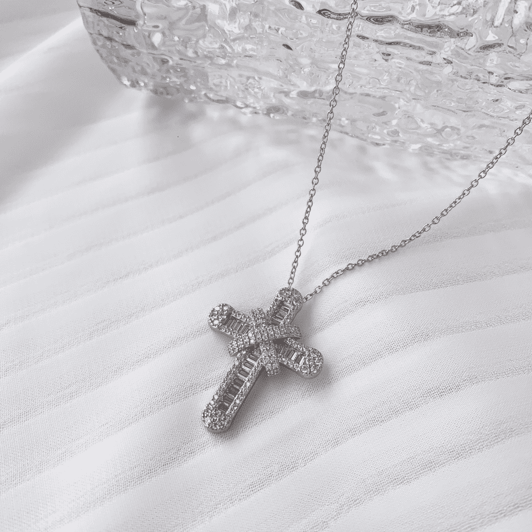 [Clara Jewels]Gypsophila With Dimonds Necklace
