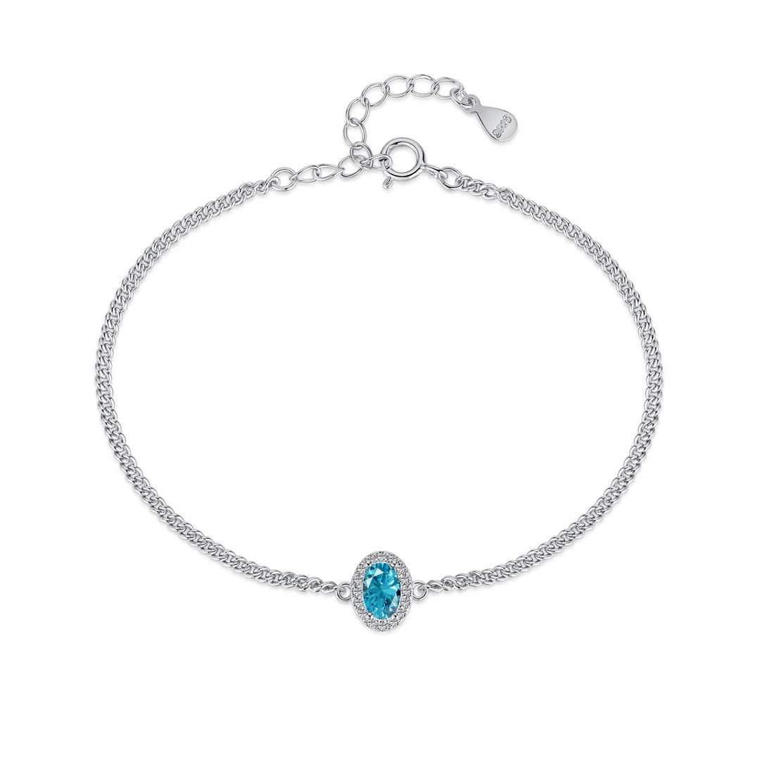 [Clara Jewels]Exquisite Oval Shape Bracelet
