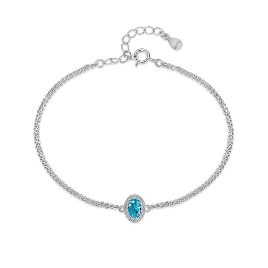 [Clara Jewels]Exquisite Oval Shape Bracelet
