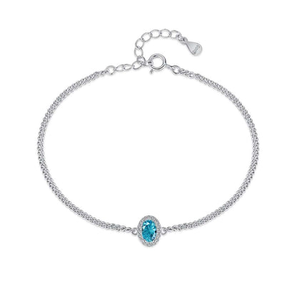 [Clara Jewels]Exquisite Oval Shape Bracelet