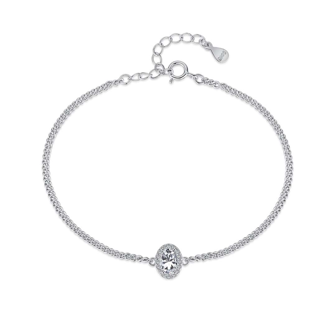 [Clara Jewels]Exquisite Oval Shape Bracelet