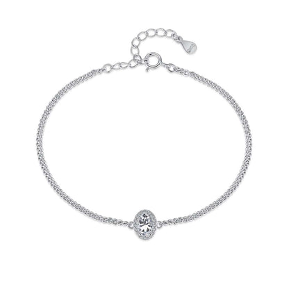 [Clara Jewels]Exquisite Oval Shape Bracelet
