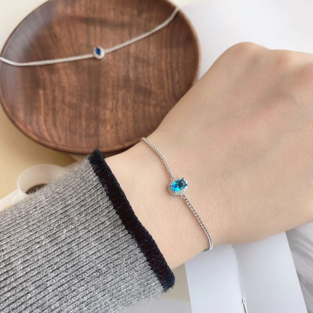 [Clara Jewels]Exquisite Oval Shape Bracelet