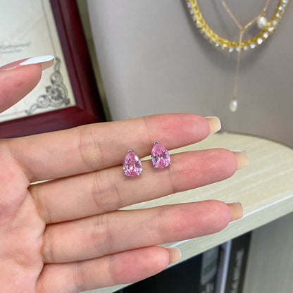 [Clara Jewels]Ornate Water Drop Shape Earrings
