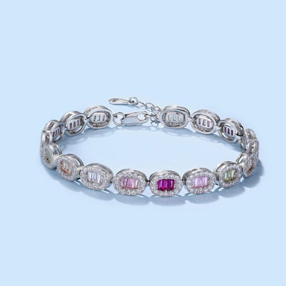 [Clara Jewels]Exquisite Ornate Emerald Cut Daily Bracelet