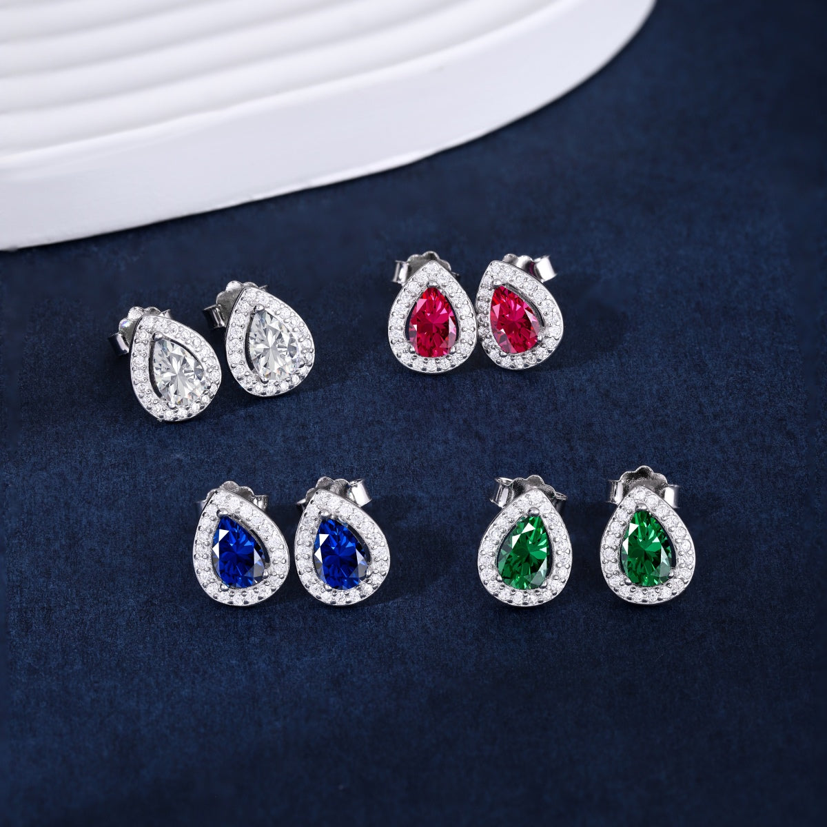 [Clara Jewels]Luxurious Water Drop Shape Earrings