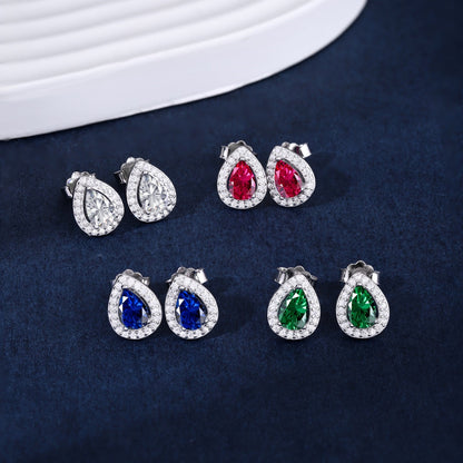 [Clara Jewels]Luxurious Water Drop Shape Earrings